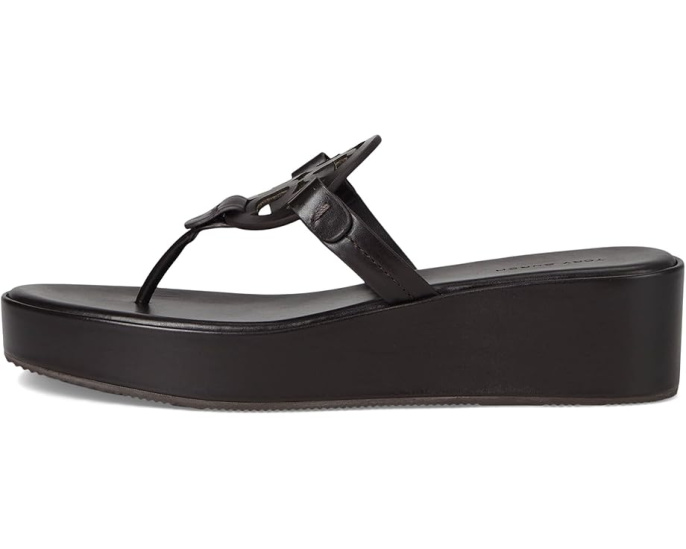 Босоножки Tory Burch Miller Wedge 25Mm на платформе с кожаным верхом