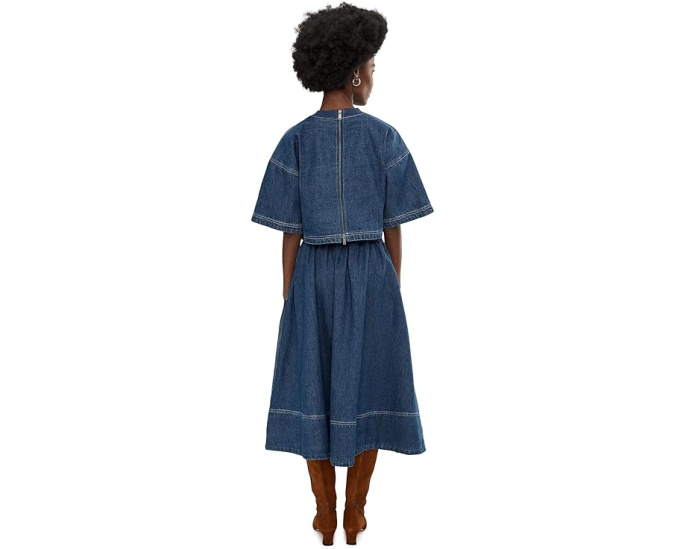 Джинсовый комплект Free People Westley с плиссированной юбкой