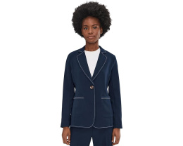 Блейзер Sleek Stretch Accent Stitch с контрастной строчкой и одним пуговицей NIC+ZOE