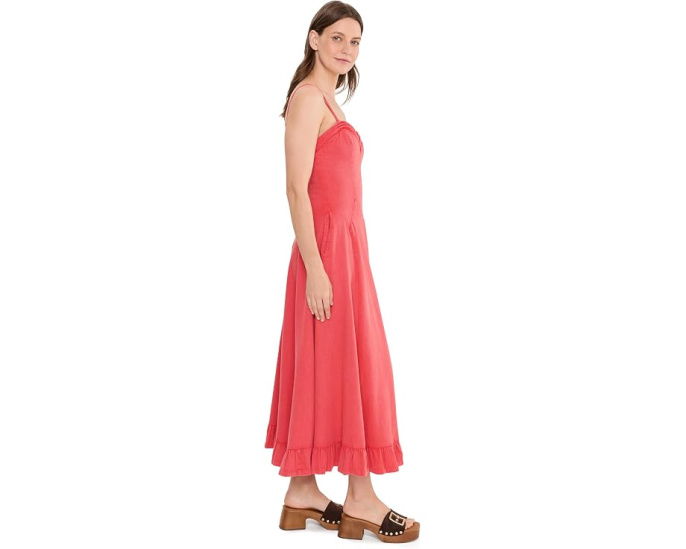Платье миди Free People Another Season из хлопка с принтом