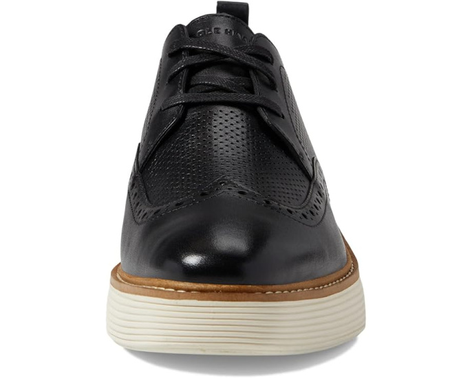 Оксфорды Originalgrand Platform Wing Tip на платформе с декоративными перфорациями от Cole Haan