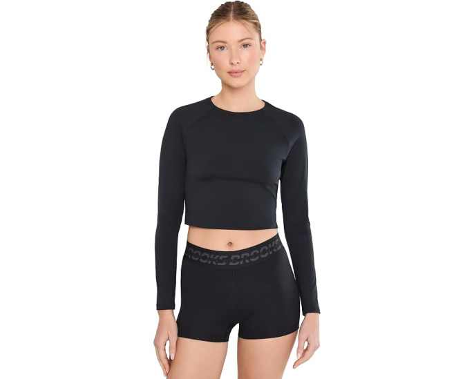 Лонгслив Luxe Crop Brooks с воротником-стойкой
