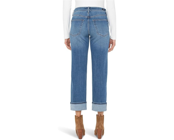 Liverpool Los Angeles Marley Mid-rise Girlfriend джинсы с манжетами