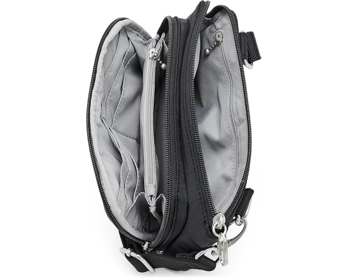 Миниатюрный кошелек через плечо Classic Anti-Theft Baggallini
