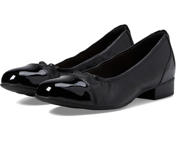 Туфли Clarks Juliet Step на удобном каблуке с квадратным носком