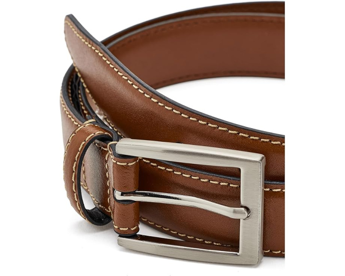 Ремень Brooks Brothers из телячьей кожи с текстурой
