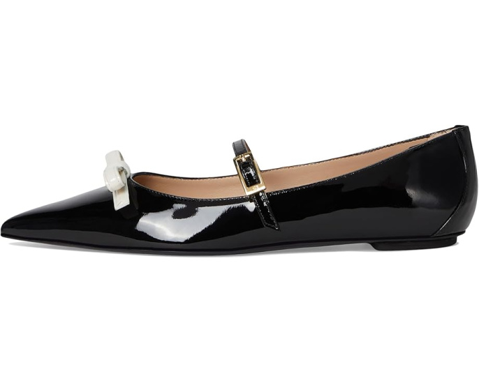 Балетки Strt Felicity Mary Jane с острым носком и бантом от Stuart Weitzman