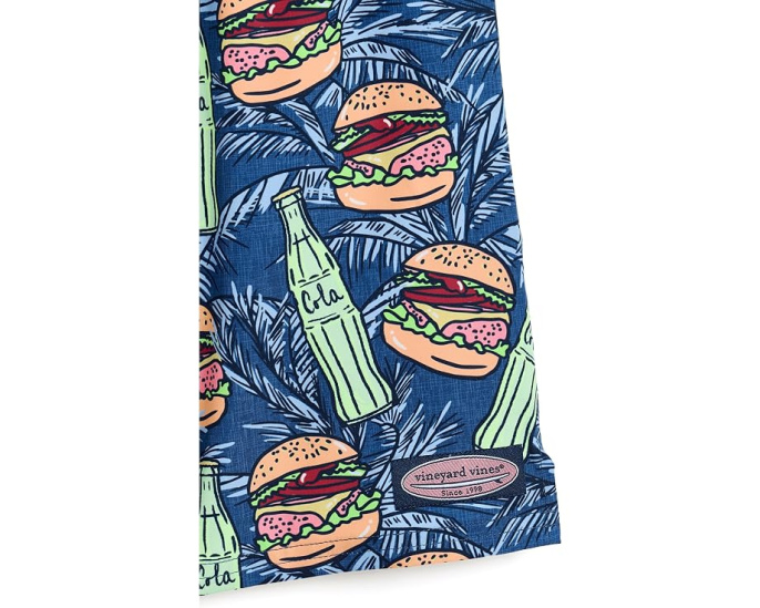 Детские плавки Printed Chappy Trunks от Vineyard Vines Kids с сетчатой подкладкой