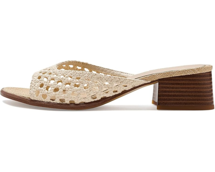 Sam Edelman Fynn сандалии на квадратном каблуке и плетеным ремешком из рафии