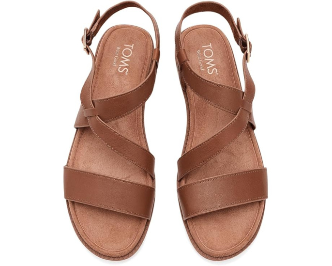 Сандалии TOMS Mar на мини-платформе с асимметричным ремешком