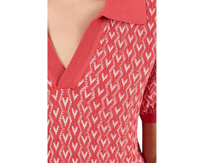 Топ Varley Ezrella Knit с воротником и ребристой отделкой