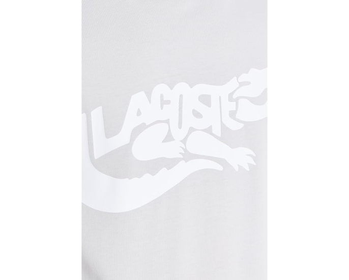Lacoste футболка Classic Fit с принтом крокодила