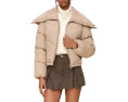 Avec Les Filles пуховик Thermalpuff Envelope Collar Puffer Бежевый