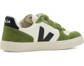Детские кроссовки VEJA Small V-10 из экологичной кожи с застежками на липучках