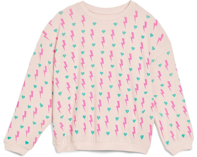 Chaser Kids свитшот Bolt and Hearts с круглым вырезом