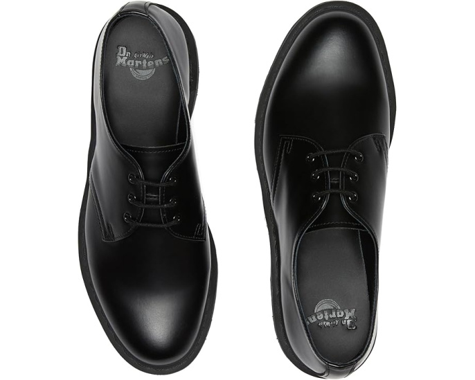 Оксфорды Dr. Martens 1461 3-Tie с классическим силуэтом и амортизирующей подошвой