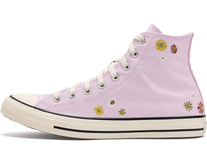 Converse Chuck Taylor All Star высокие кроссовки с вышитыми цветами