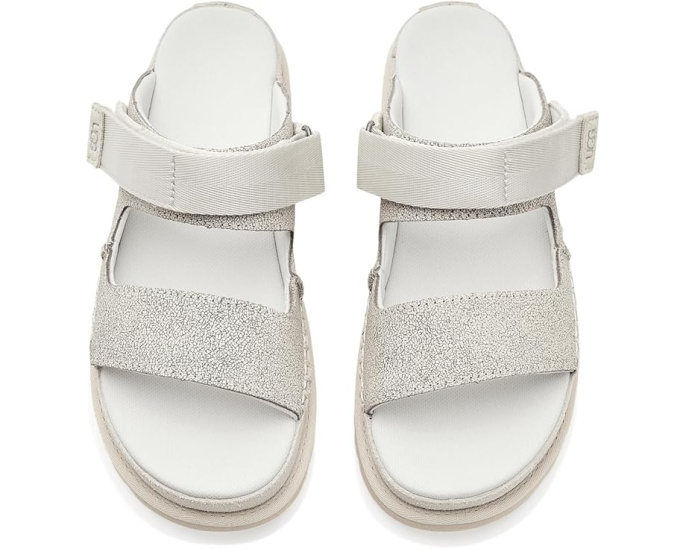 UGG Goldenstar Crackle Glide сандалии с кракле-кожей и EVA подошвой