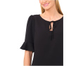 Блузка Ruffle Cuff Split Tie Neck от CeCe с рюшами и завязками