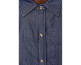 NIC+ZOE Джинсовая рубашка Drapey Denim Shirt