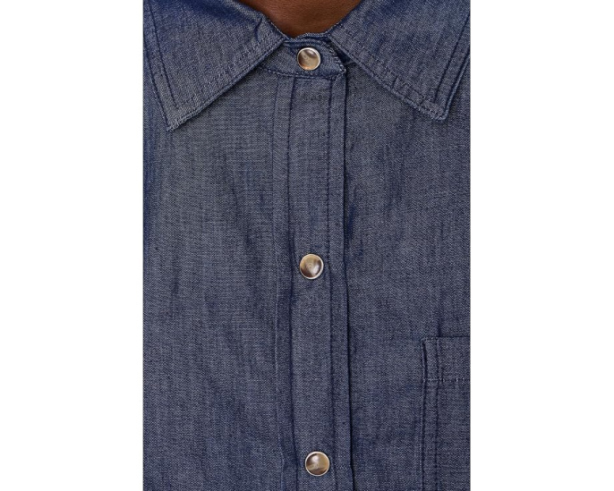 NIC+ZOE Джинсовая рубашка Drapey Denim Shirt
