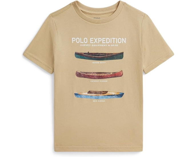Футболка Polo Ralph Lauren с принтом из хлопкового джерси для малышей и детей