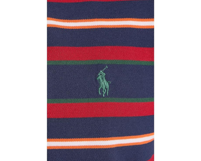 Классическая полосатая сетчатая рубашка поло Ralph Lauren