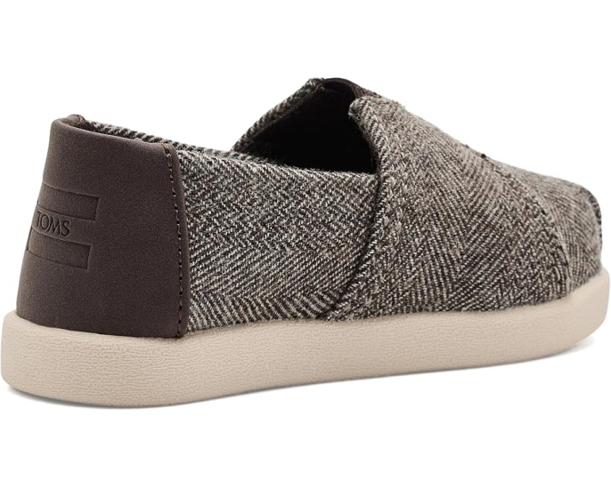 Детские туфли TOMS Alpargata темно коричневые