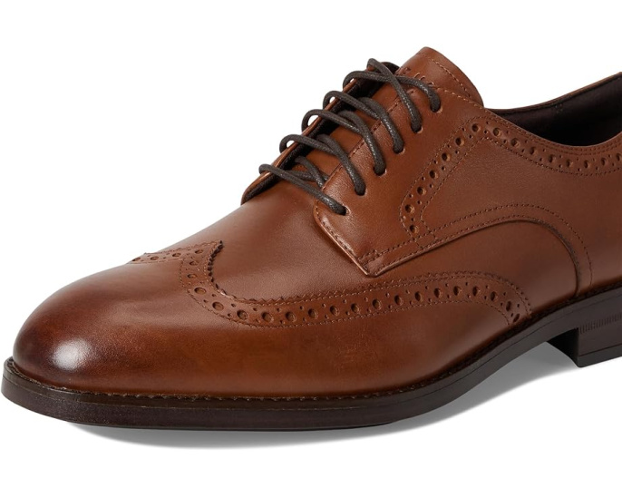Оксфорды Cole Haan Harmon Grand Wingtip с кожаной подкладкой и подошвой EVA