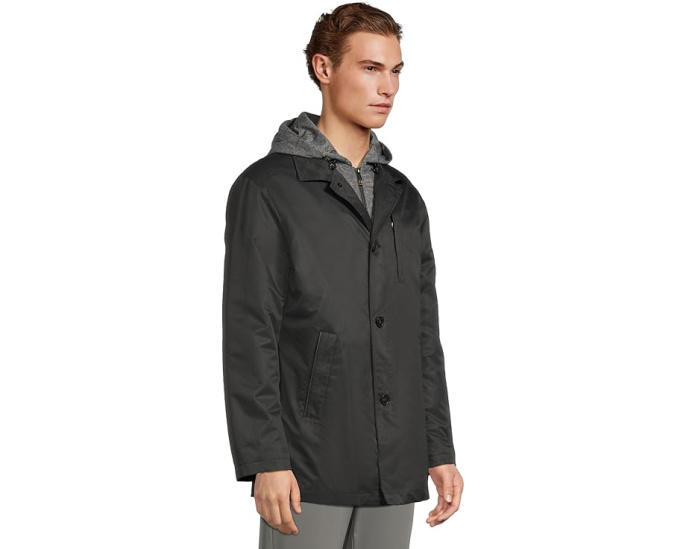 Johnston & Murphy дождевик Upton Water-Resistant с отстегивающейся подкладкой