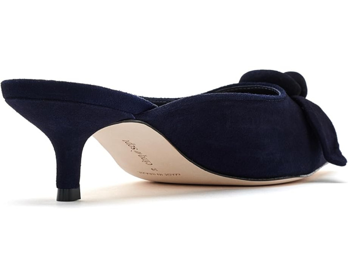 Мюли Layla Suede Kitten Heels от Cinq à Sept на низком каблуке