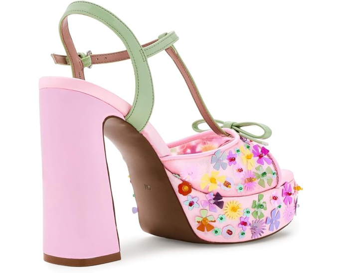 Босоножки Blue by Betsey Johnson Melodie на платформе с бантом и пайетками