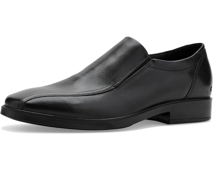 ECCO Milan лоферы с квадратным носком черные