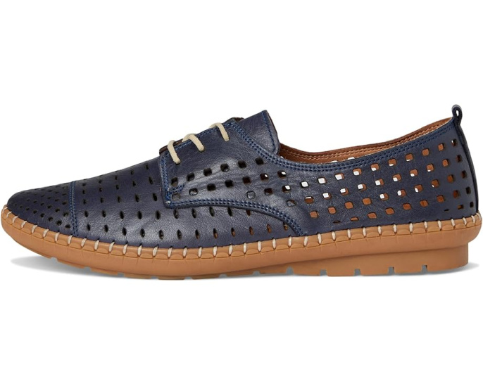 Лоферы Spring Step Deysi из кожи с геометрическими перфорациями