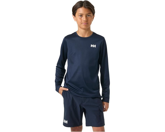 Детская толстовка Helly Hansen Tech с длинным рукавом и защитой UPF 50