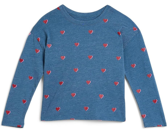 Tiny Hearts Long Sleeve T-Shirt (Little Kid/Big Kid)