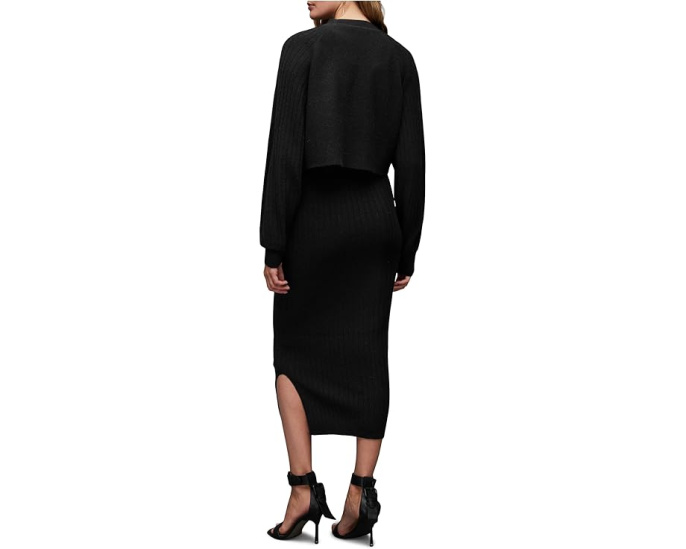 Платье AllSaints Margot Crew с длинным рукавом и разрезом
