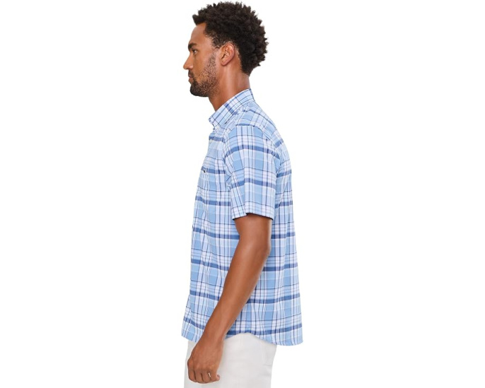 Рубашка с коротким рукавом Bimini Plaid Featherweight Performance от Vineyard Vines