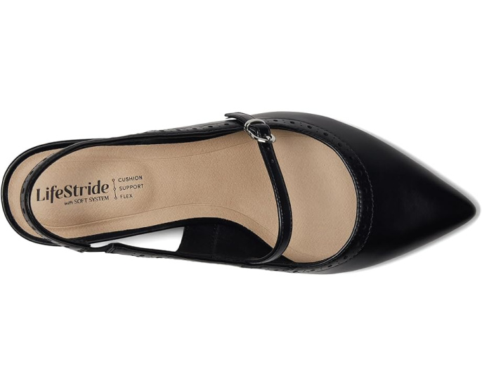 LifeStride Туфли Marilyn Slingback на низком каблуке с переработанными материалами