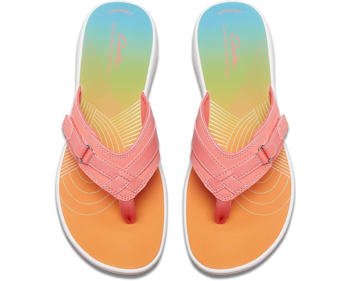 Сандалии-слипоны Clarks Breeze Sea с цветочным дизайном
