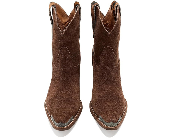 Dingo Texas Charm ботинки с меховой отделкой и квадратным каблуком