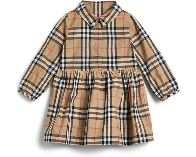 Платье Winifred в клетку для малышей от Burberry Kids