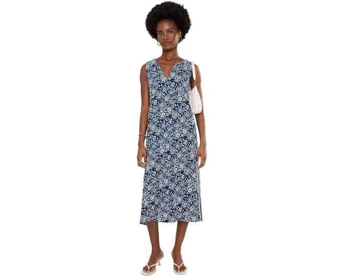 Платье NIC+ZOE Shibori Lilies Cora индиго мульти