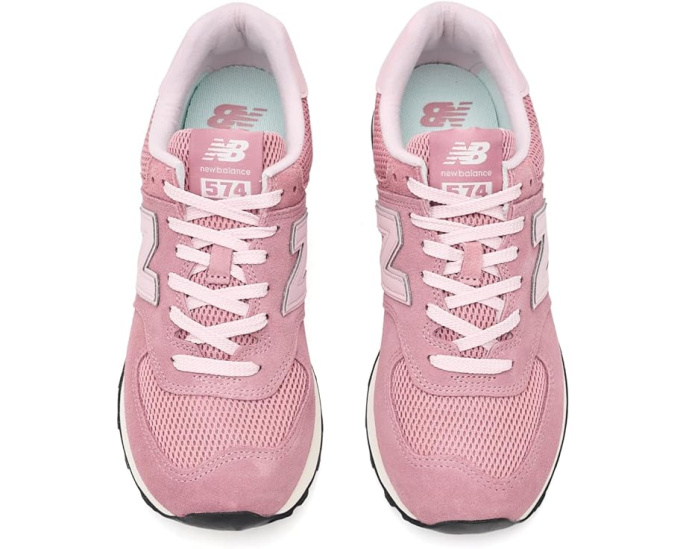 Кроссовки New Balance Classics WL574V2 с верхом из замши и сетки