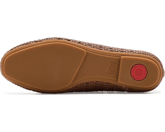 Балетки FitFlop Delicato Woven плетеные черные