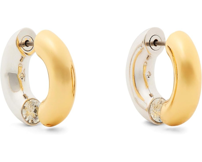 Серьги Interlock Huggies от Kate Spade New York с цирконием
