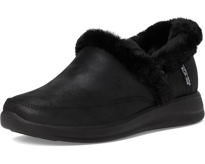Тапочки Skechers Cozy Escape Hands Free Slip-Ins с искусственным мехом и памятью формы