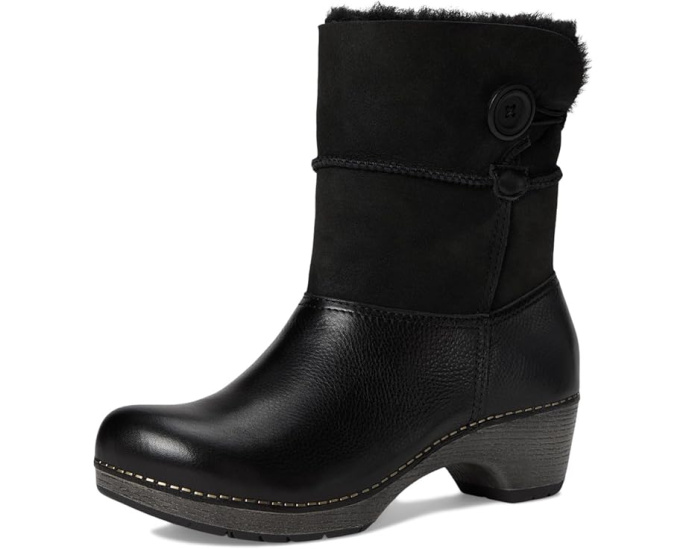 Зимние сапоги Dansko Lillith из замши с овчиной