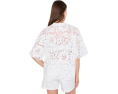 Кружевная футболка AllSaints Amelie Lace Tee бирюзовая