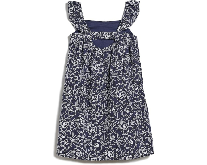 Платье Janie and Jack Bold Eyelet Swing с вышивкой Navy Blue для девочек